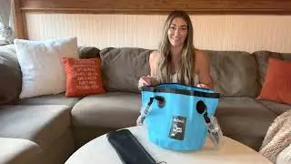 Обзор складного ведра Luxtude с ручкой, лёгкого складного контейнера для воды объёмом 5 галлонов ...