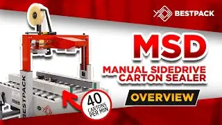 Carton Sealer - MSD - Manual Sidedrive Carton Sealer