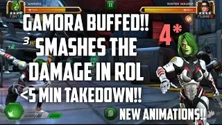 Gamora (Buffed) Gameplay | ROL Winter Soldier SOLO!! | 4 STAR | Marvel Contest Of Champions