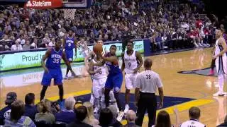 Hollis Thompson Makes Circus Shot to Beat the Shot Clock