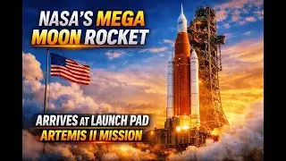 NASA&rsquo;s Mega Moon Rocket Arrives at Launch Pad as Artemis II Countdown Begins