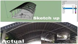 Covered basketball court