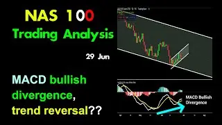 NAS 100 Trading Analysis: MACD Bullish divergence, trend reversal?