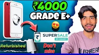 Unboxing iphone 7 Red 128gb ₹4000🤯| grade E+ | Refurbished iphone | Cashify Supersale | Full Review