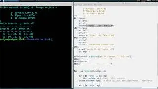 37 - Python ile Loto Programı nasıl yazılır?