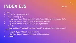 Multer Tutorial (A Node.js middleware for uploading files!)