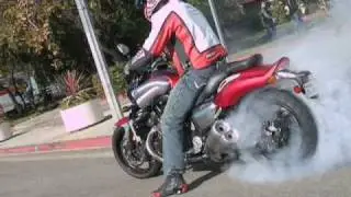 2010 Star VMAX Burnouts And Wheelies With Super Streetbike Magazine
