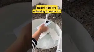 Redmi k80 pro unboxing in water 💀 || Challenge to Iphone😂  #shortsfeed #redmi #iphone #shortvideo