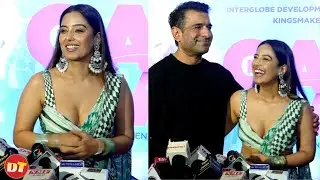 Shrishti Rode Looking Gorgeous in Saree at Gabru Gang Movie Preimere