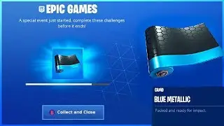 How To Get BLUE METALLIC Camo and CHALLENGE GUIDE in Fortnite Ice Storm Challenges!