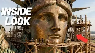 Inside the Construction of the Statue of Liberty