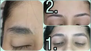 How to: One Eyebrow with Two Different Shapes || Part- 2 ||एक आईब्रो को दो तरह से कैसे बनाये |