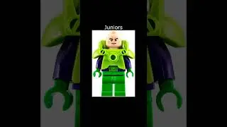 LEGO Lex Luthor Minifigure Evolution
