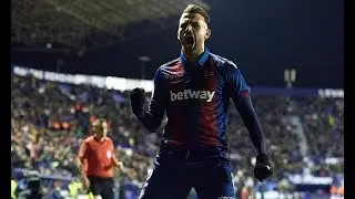Levante 2 1 Barcelona Real Madrid loanee Borja Mayoral helps down Ernesto Valverde's weakened