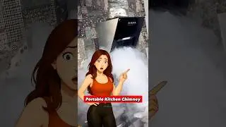 Portable Kitchen Chimney | ExhaustFan For Kitchen | Smart Kitchen Gadget #shorts #kitchenhacks