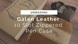 Galen Leather 10 Slot Zippered Leather Pen Case | Unboxing
