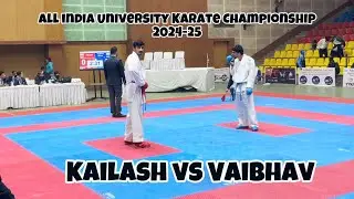 Kailash Dalal Vs Vaibhav Walia -84 kg | All India Inter University Karate Championship 2024-25