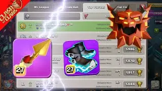 Top legend league attacks with root riders | reset global rank #622 @ClashOfClans 
