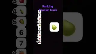 Ranking fruits #vtuber #music #piano #comedymemes #shorts #