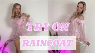 [4K USA] Raincoat Try-On Haul | Transparent Cleaning | Transparent housewife 