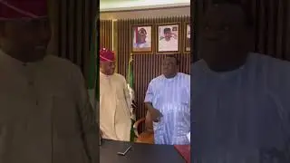 Saheed Osupa paid a surprise visit to NURTW President MC Oluomo in his office today in Abuja 🇳🇬