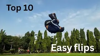 Top 10 Easy Flips For Beginners | How To Start Flips - Everybody Can Do It Easily 🔥 