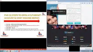 5 STEPS TO OPEN YOUR FUTURENET ACCOUNT & START MAKING MONEY ONLINE