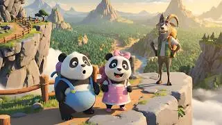 🐼 A Perfect Day in the Mountains with Panda Family 🌄 | Baby Panda