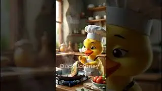 Duck Playing with Kitten #duck #duckcute #cuteanimals #funny #cute #cartoon #comedy