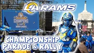 2022 Super Bowl Champs | LA Rams Parade & Rally at Coliseum