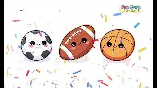 Kawaii Art Basics | Drawing Cute Animated Sports Balls