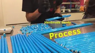 Handmade Blueberry Candy Process 🍬 Making Blueberry Candy by Hand &ndash; Satisfying Candy Process