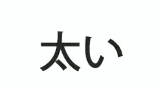 Ajeng Agustina - Kanji Futoi (太い)