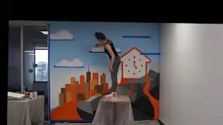 Existential Designs Logo Mural Time lapse