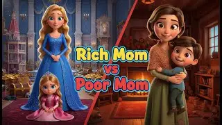 Rich Mom and Poor Mom | Bedtime Fairytale Story for Kids | Moral Story Animation