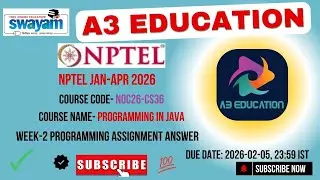 NPTEL Programming in Java Week 2 Programming Assignment Answers | noc26-cs36