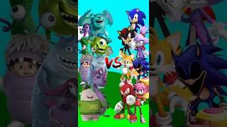 Sonic Vs Monster Inc #sonic #sonicthehedgehog #shorts