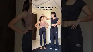 Perfect exercises for height increase ✨&hearts;️ #height #tutorial #increaseheightnaturally