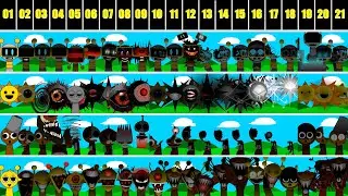 Incredibox Sprunki all in one ( Mr. Sun, Brud, Fun Bot, Simon ) 21 Phase  ... Super new
