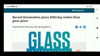 Borosil Renewable Latest News l Borosil Ltd Latest News l Solar Glass manufacturing company In India