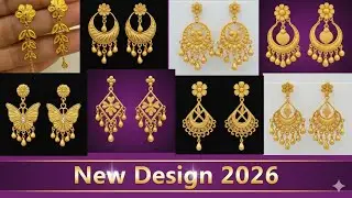 1.500gm Tops Design Jewellery 😍 | New Gold Earrings 2026