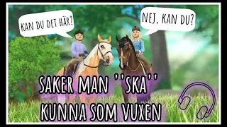 Saker man ''ska'' kunna som vuxen, vi är dåliga vuxna?