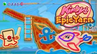 Kirby&rsquo;s Pirate Time! | Kirby's Epic Yarn (Wii) - Boom Boatyard & Fossil Reef