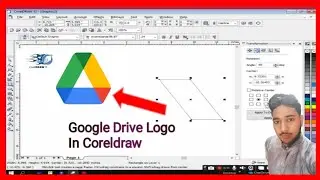 Google Drive logo in Coreldraw||  how to make Google Drive logo in Coreldraw || Google Drive logo