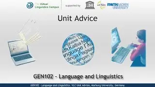 GEN102 - Unit Advice (Language and Linguistics)