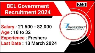 BEL Recruitment 2024 | BEL Technician C Recruitment 2024 | ITI Electronic Mechanic Jobs