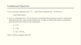 Operators in C -Part 3: Conditional and Bitwise operators | Malayalam tutorial