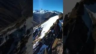 Drone view of Andes Mountain - Brainiacer #shorts