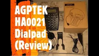 AGPTEK HA0021 Handsfree Call Center Dialpad Corded Telephone with  Headset  (Review)