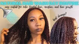Natural Hair Wash Day Routine For Moisture And Growth 💦 *Color Safe, Stop Breakage, Repair Damage*